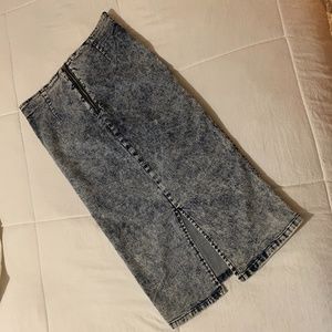 High waisted Jean skirt